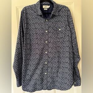Grayers Navy Floral Button-Up Shirt long sleeve